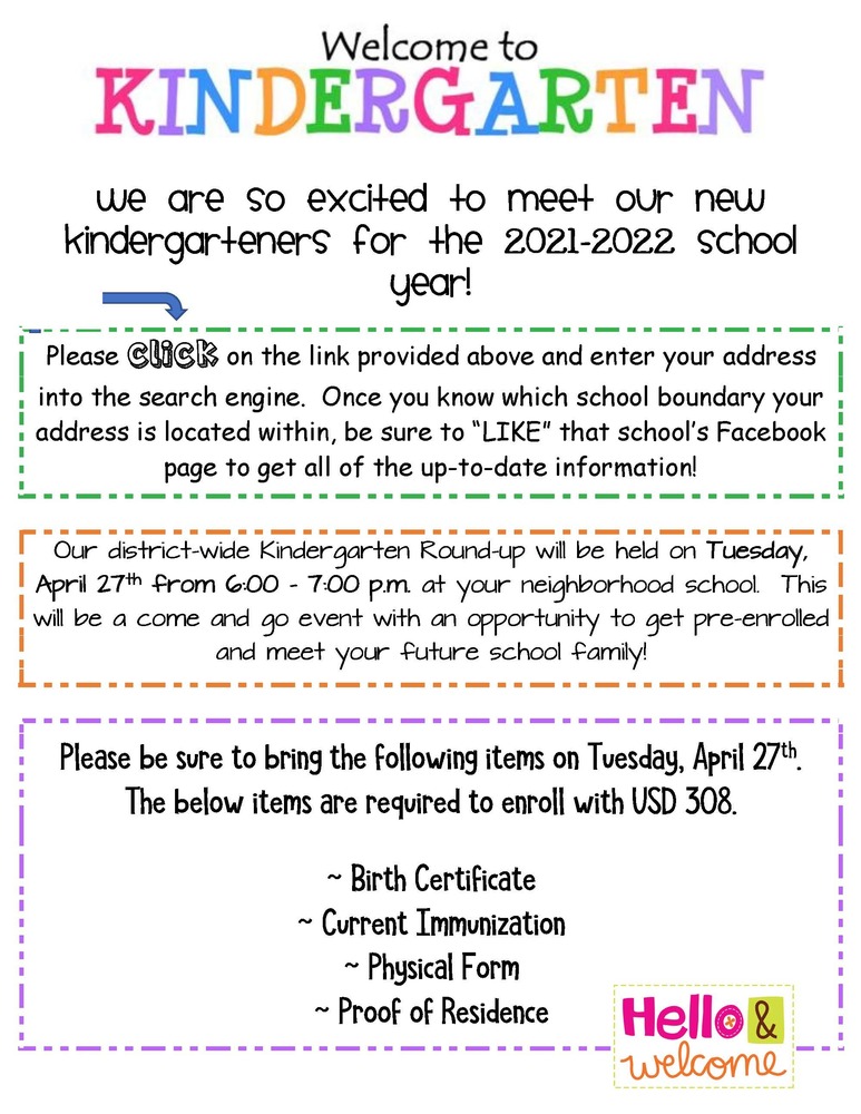 Kindergarten Roundup returns | Lincoln-McCandless Elementary School